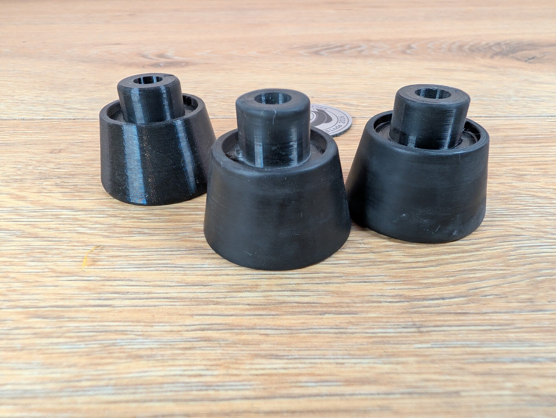 Shore A70 TPU typewriter feet with 100% infil density