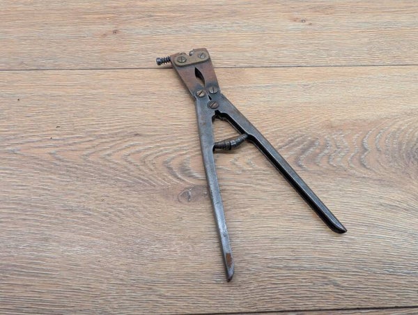 Typewriter repair tool | Adjustable Dreusicke ball peening / mauling pliers