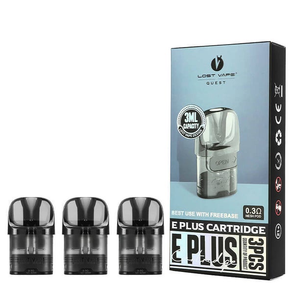 LOST VAPE E PLUS REPLACEMENT POD CARTRIDGES (PACK OF 3POD)