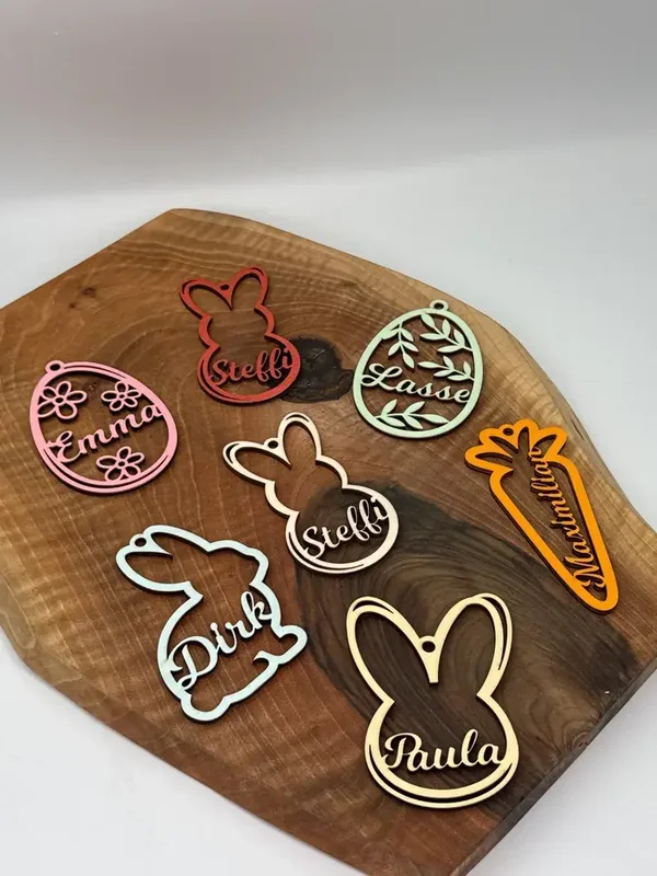 Personalisierte Ostereier-Anhänger // OsterAnhänger // Geschenkanhänger // Osteredition // Pastellfarben // PERSONALISIERT // Name