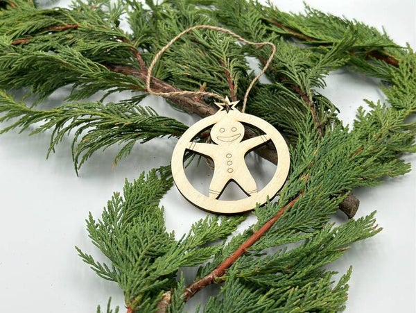 Weihnachtsbaumanhänger 8 cm "Lebkuchenmann"