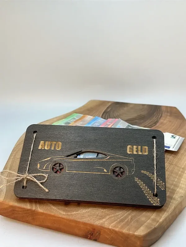Geldgeschenk Auto-Geld - Geldgeschenk personalisiert Gutschein