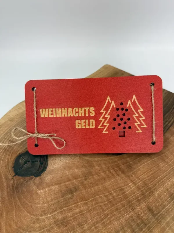 Weihnachts-Geld - Geldgeschenk personalisiert Gutschein zu Weihnachten