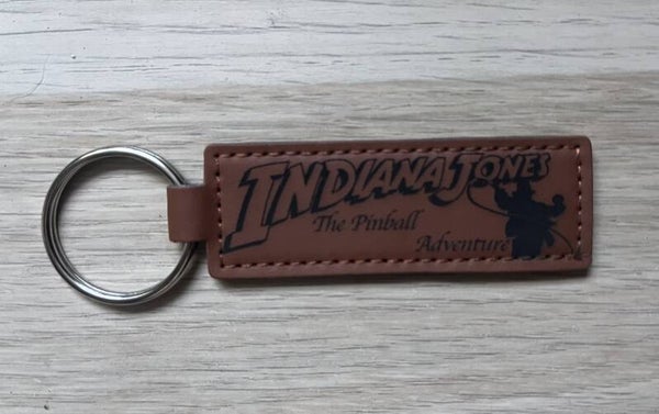 Porte clé Simili Cuir Marron 72x25mm