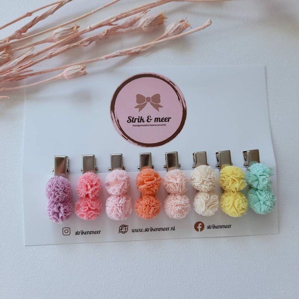 Pom pom klipje klein