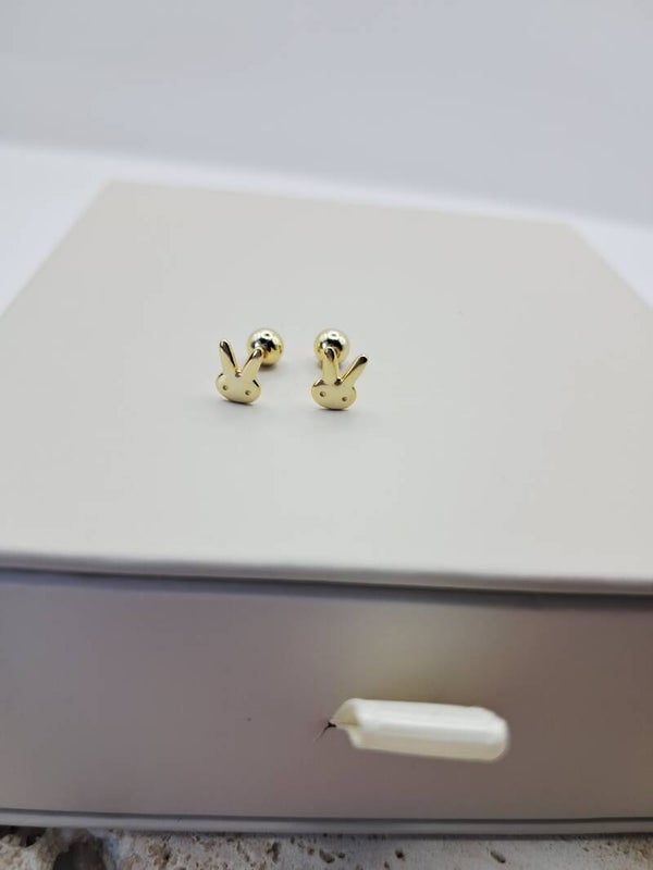 Oorbel knopjes nijntje goud