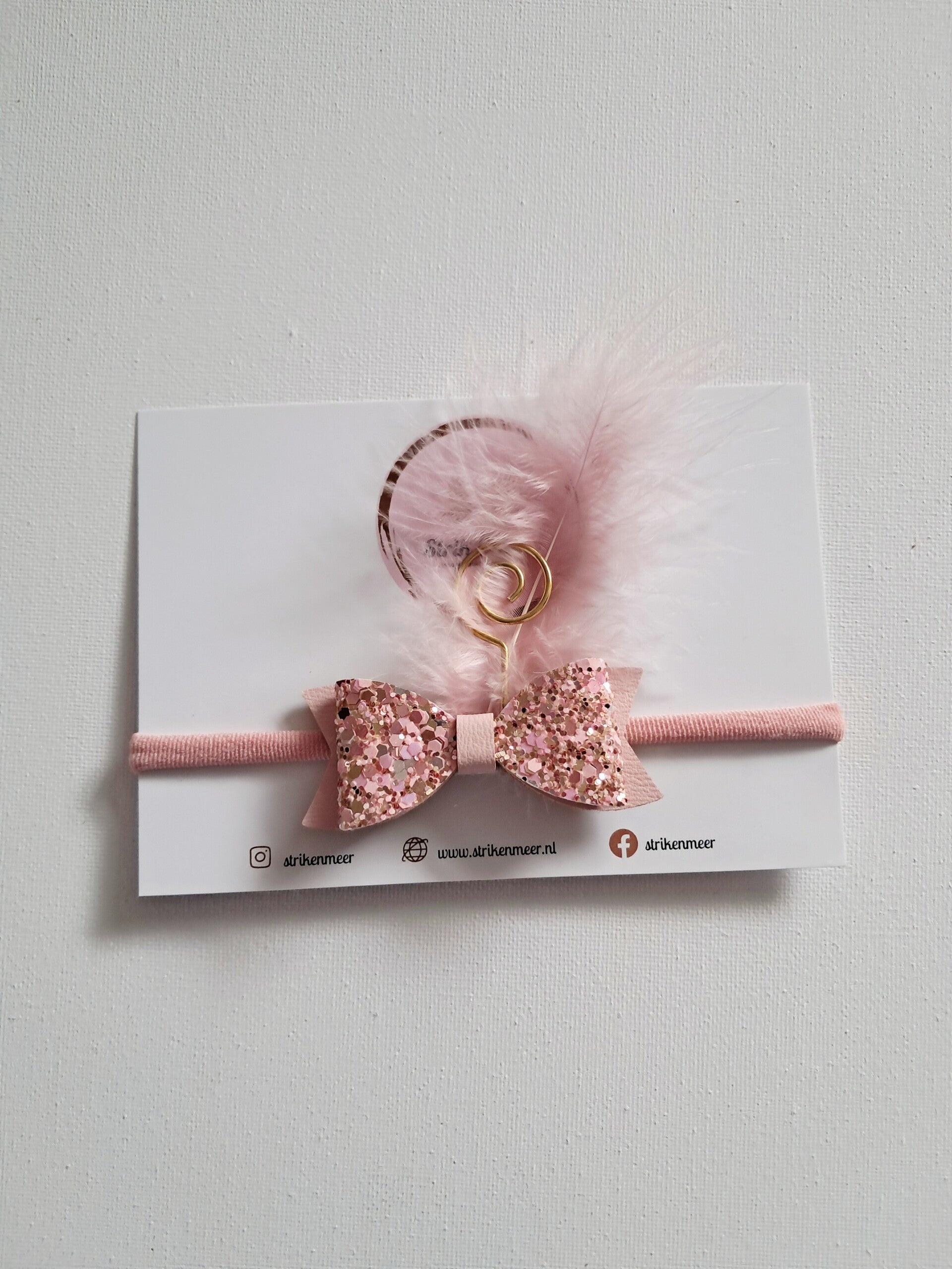 haarbandje strik roze