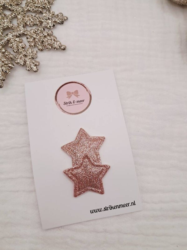 anti slip ster glitterroze