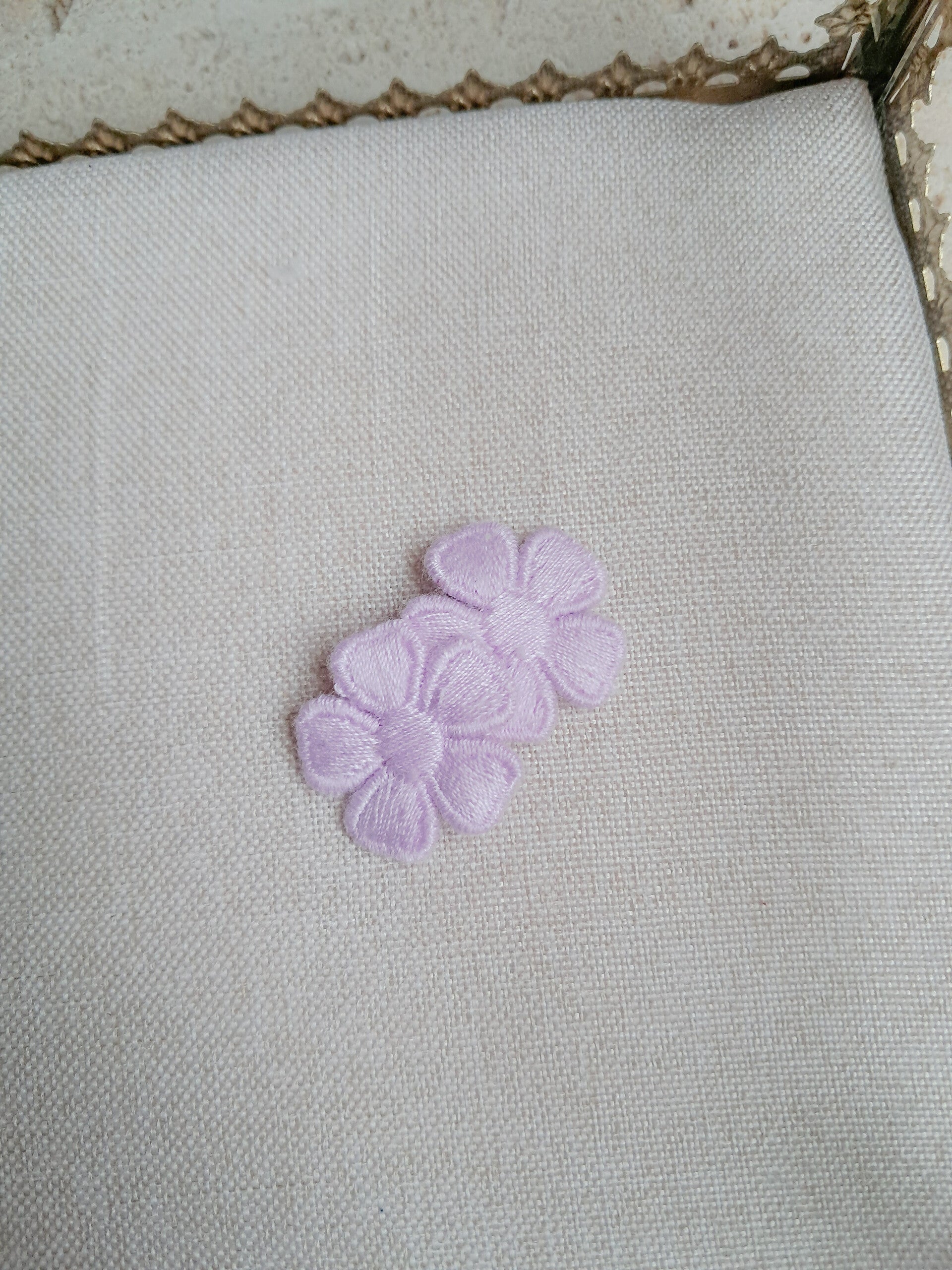 Anti slip bloemetjes lila