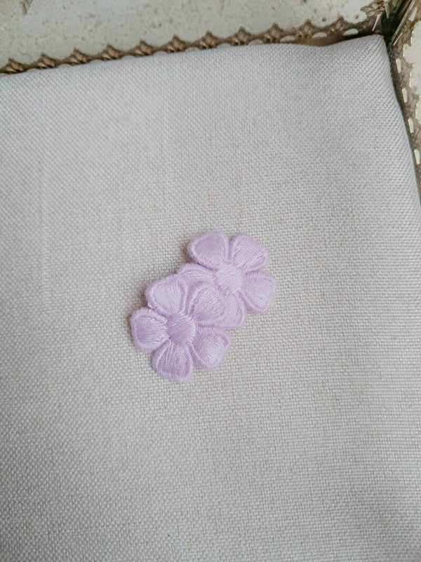 Anti slip bloemetjes lila