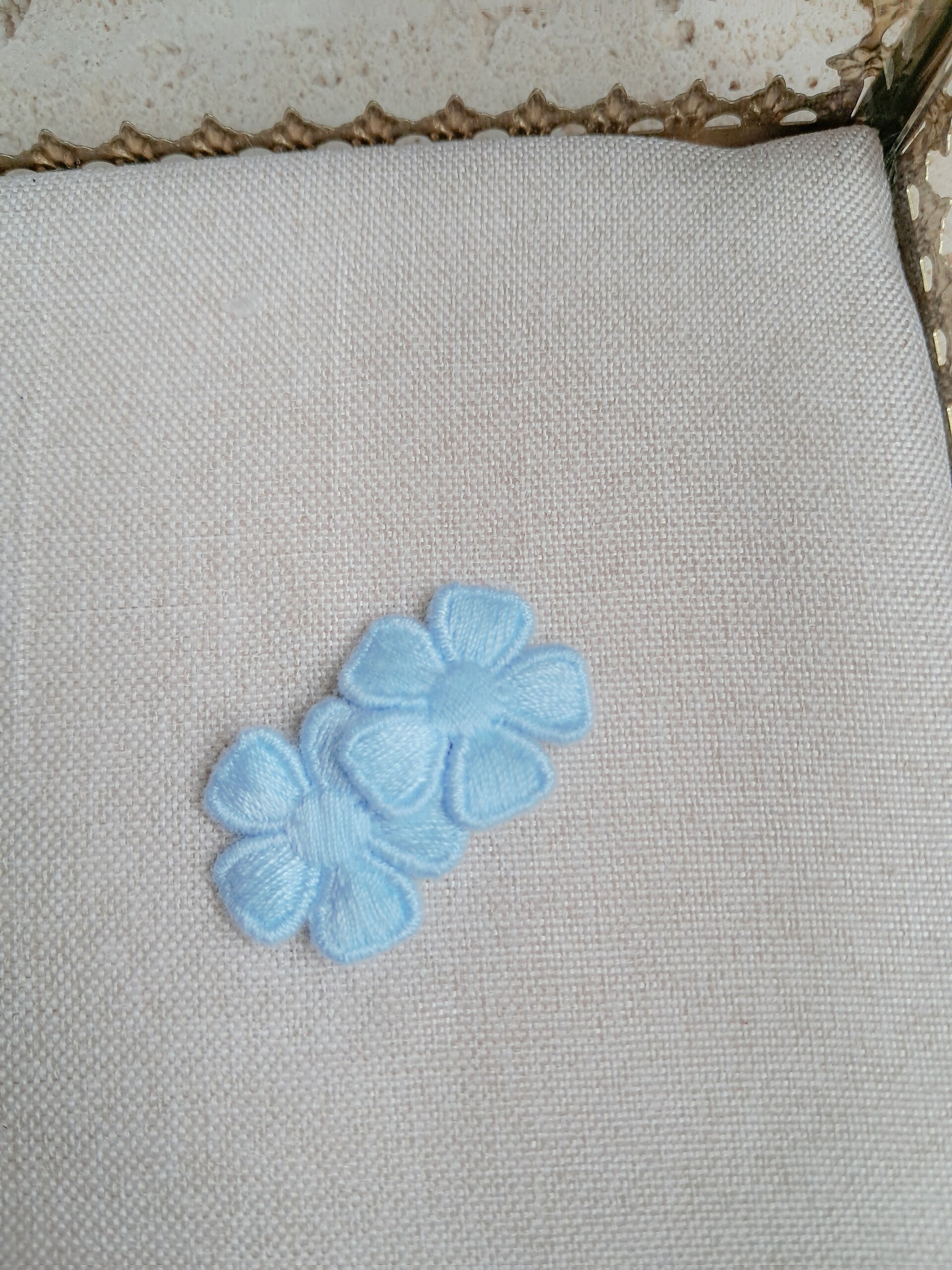 Anti slip bloemtjes pastel blue