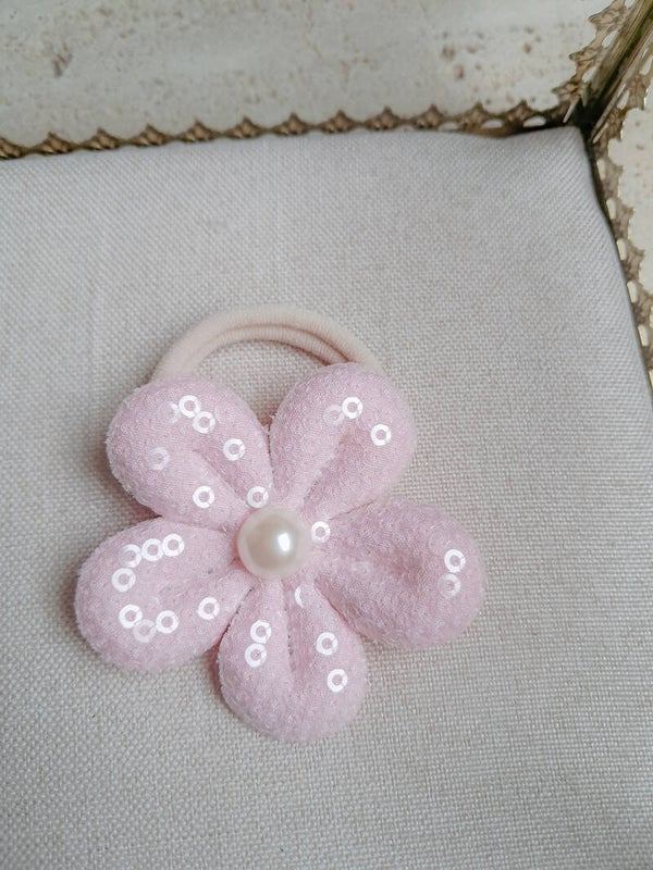 Pailetten bloem pastel pink