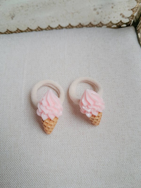 Elastiekjes ijsje pastel pink