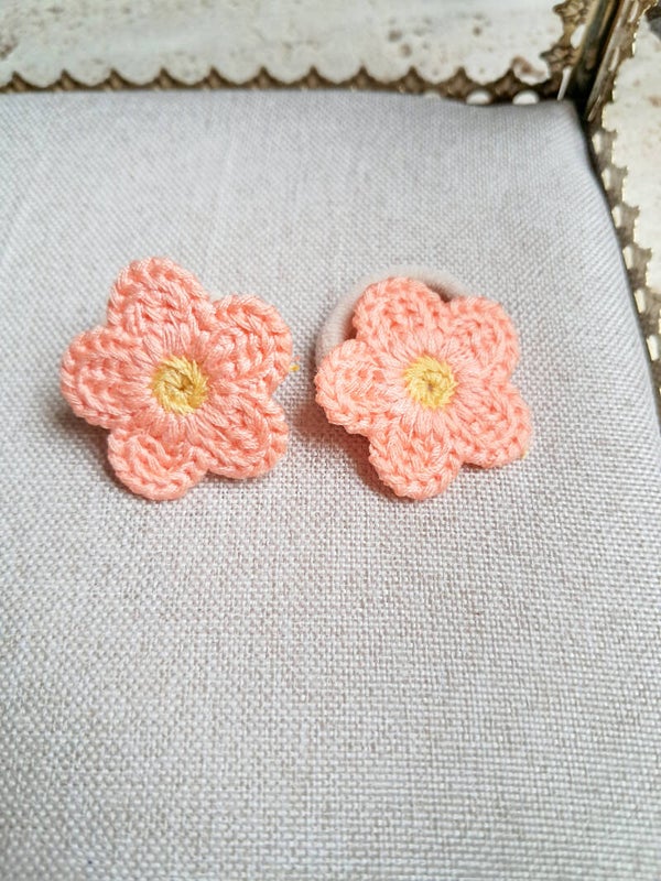 Elastiekjes bloem orange
