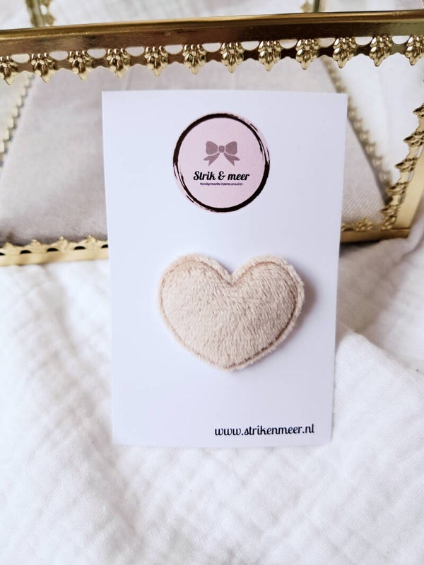 Anti slip fluweel beige