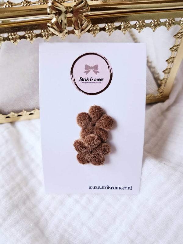 Anti slip teddy brown