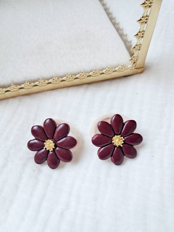 Polymeer klei elastiekjes bordeaux