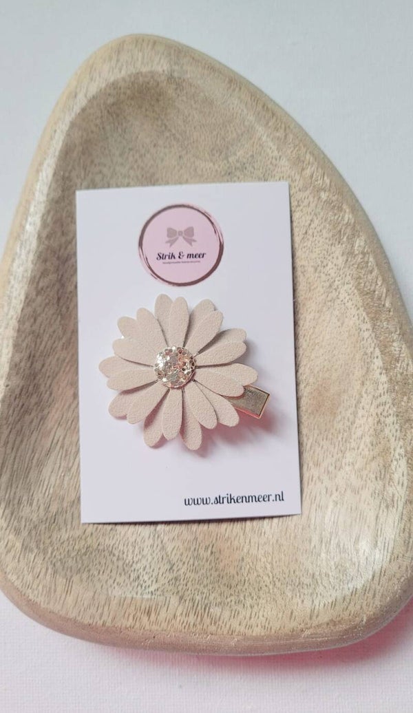Dahlia op klip beige