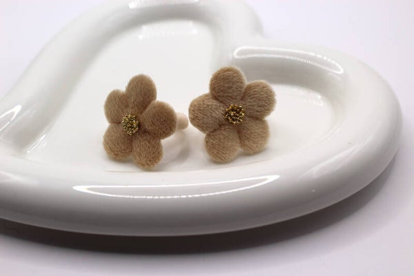 elastiekjes fluweel beige