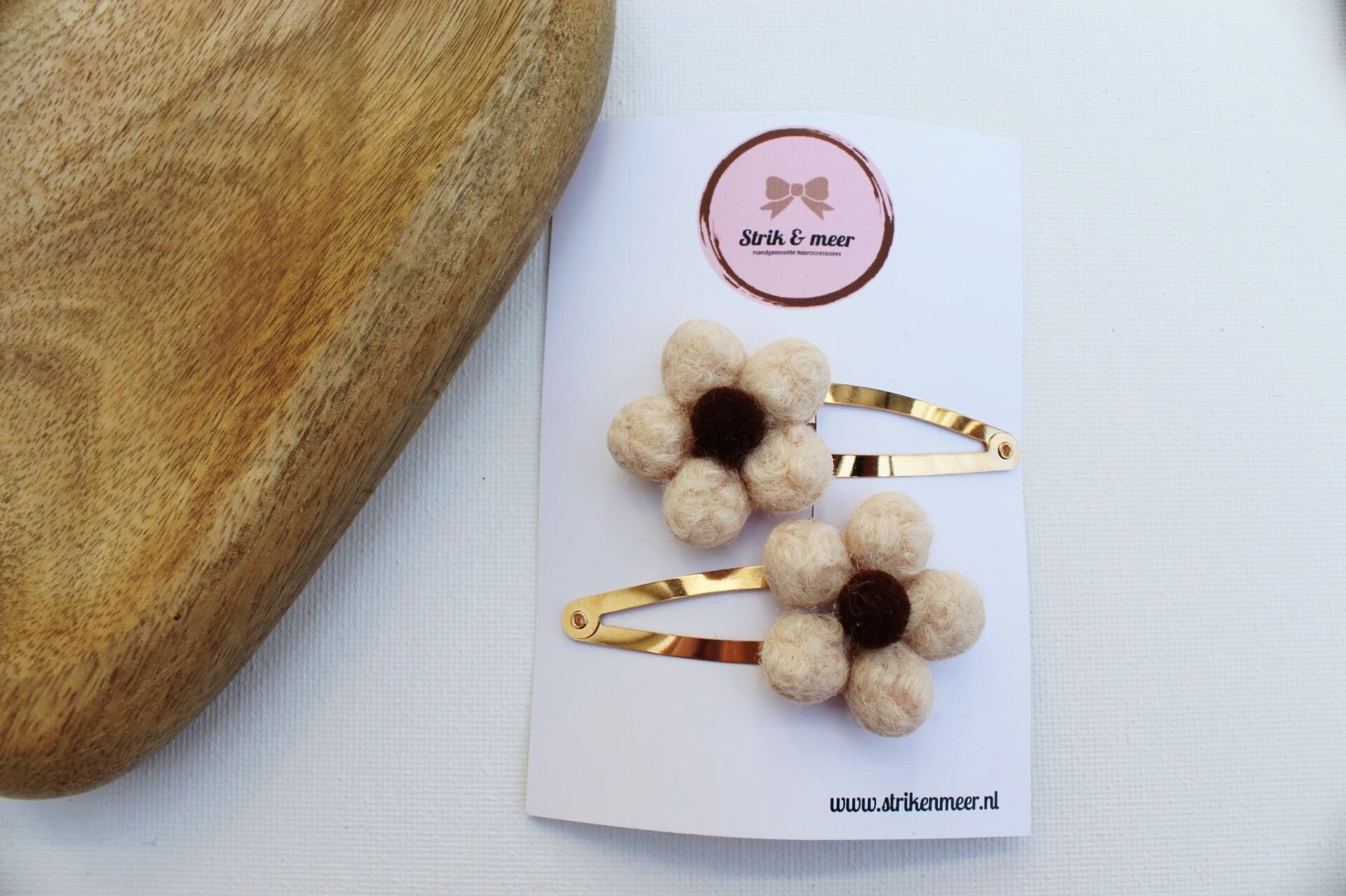 teddy bloemen beige