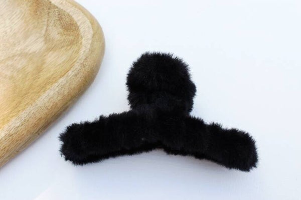 haarclip teddy zwart