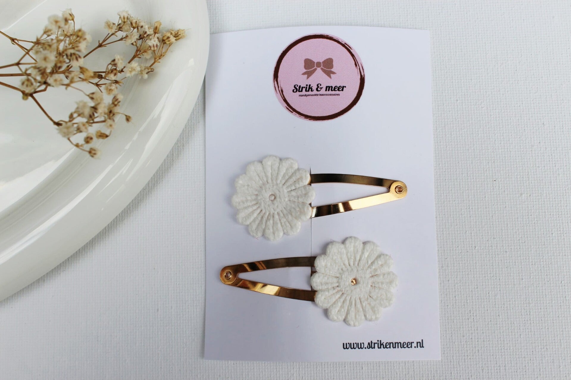 speldjes bloemetjes off white