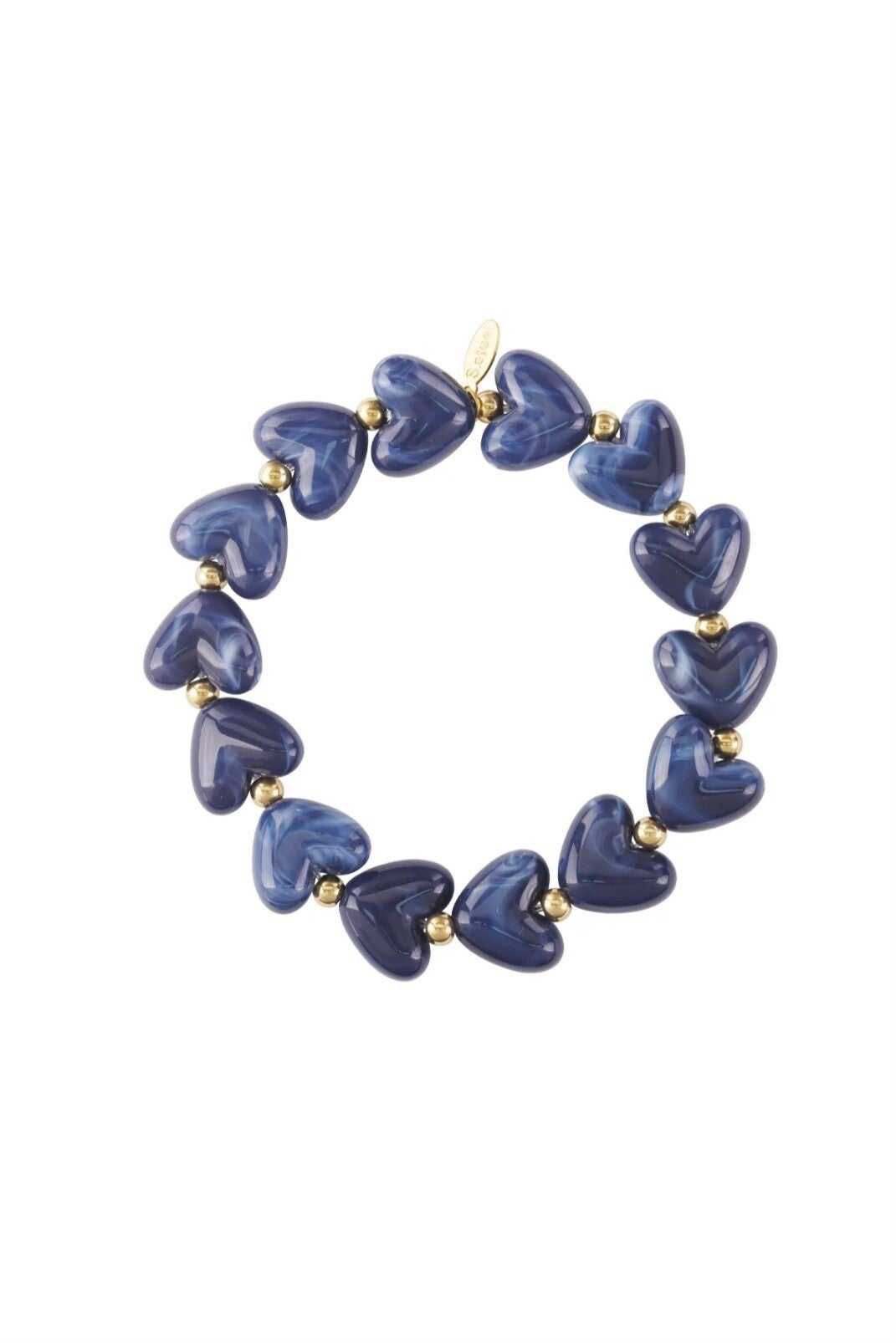 Armbandje donkerblauw