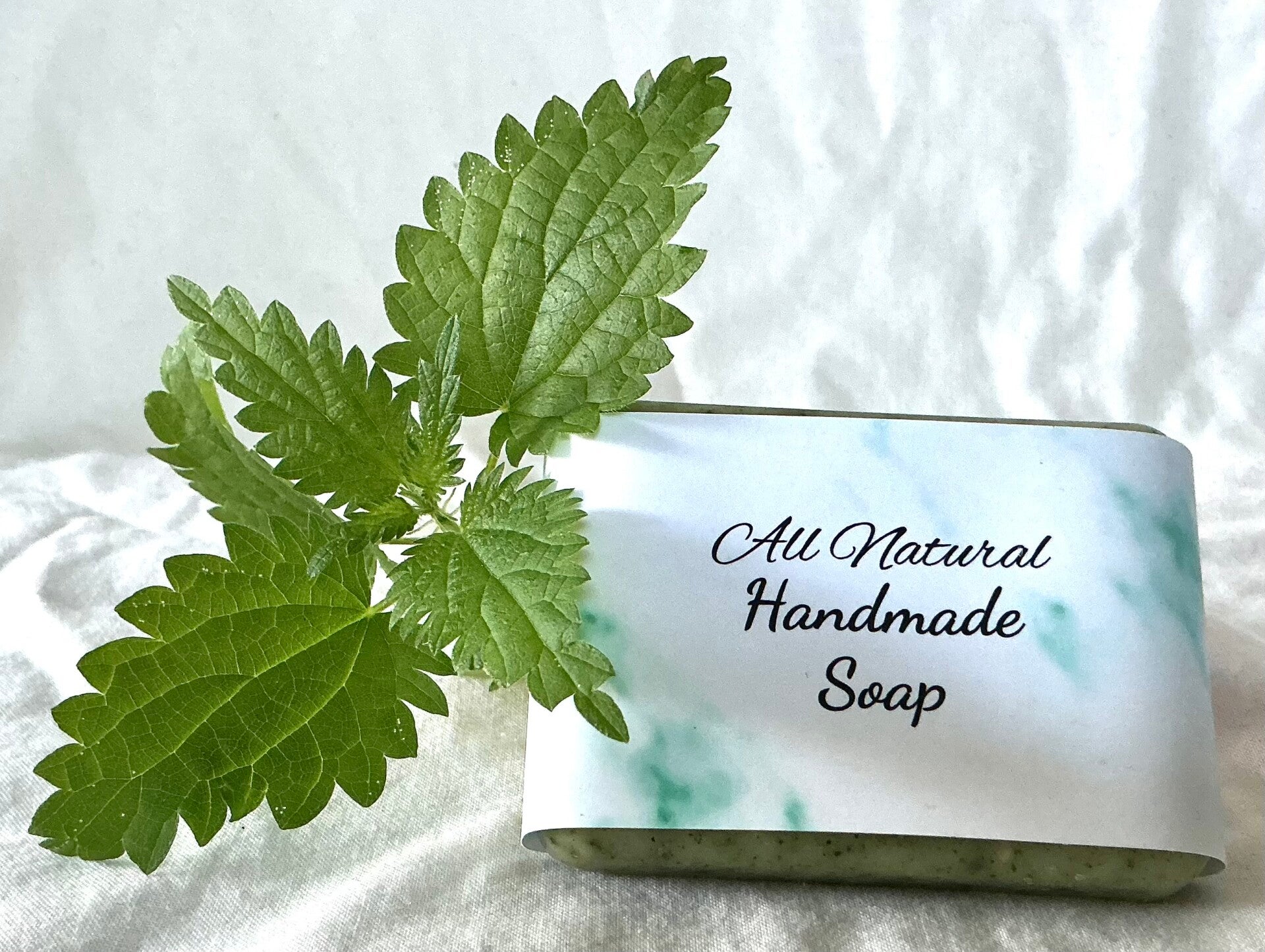 Stinging Nettle Handmade Herbal Soap with Oatmeal & Shea Butter