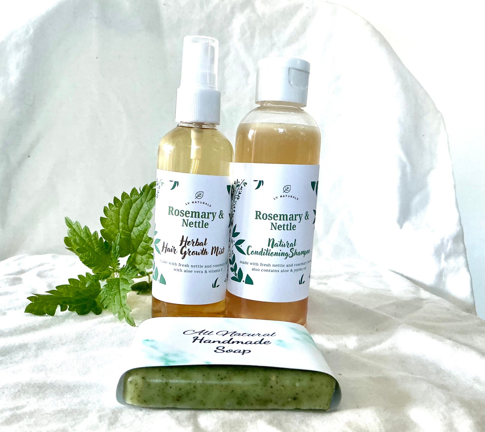 Rosemary Stimulating Growth Spray & Herbal Nourishing Shampoo