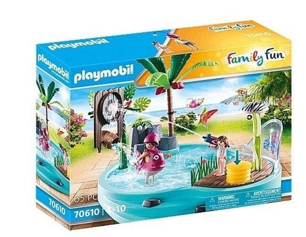 PLAYMOBIL Family Fun Leuk zwembad met watersplash - 70610