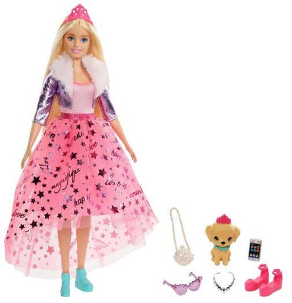 Barbie Princess Adventure Prinses Barbie + Huisdier en Accessoires