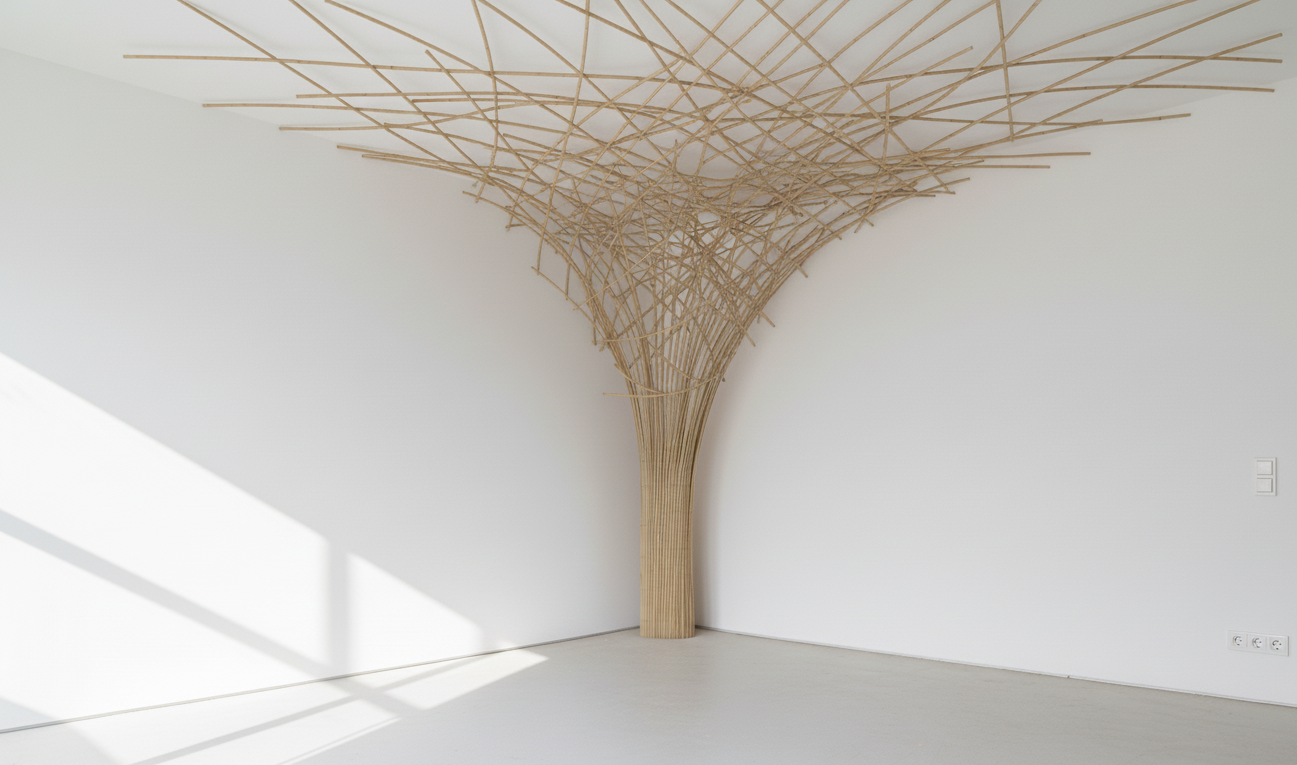 Arbre en lamelles de bambou 