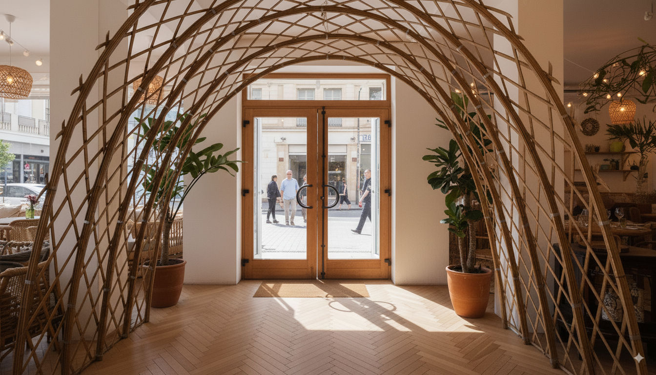 Arche en lamelle de bambou