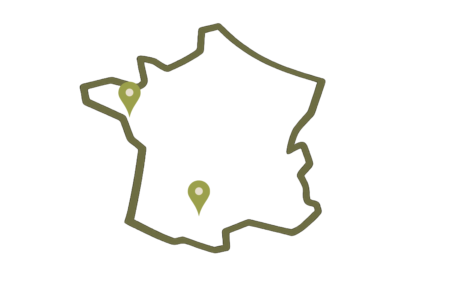 Localisation obambo Guérande Toulouse