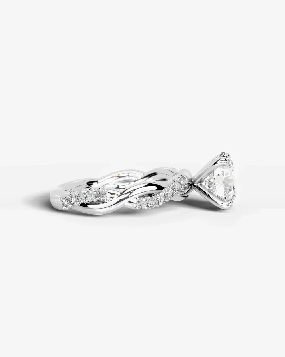 Crystal Lab Grown Diamond Engagement Ring
