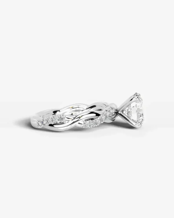 Crystal Lab Grown Diamond Engagement Ring