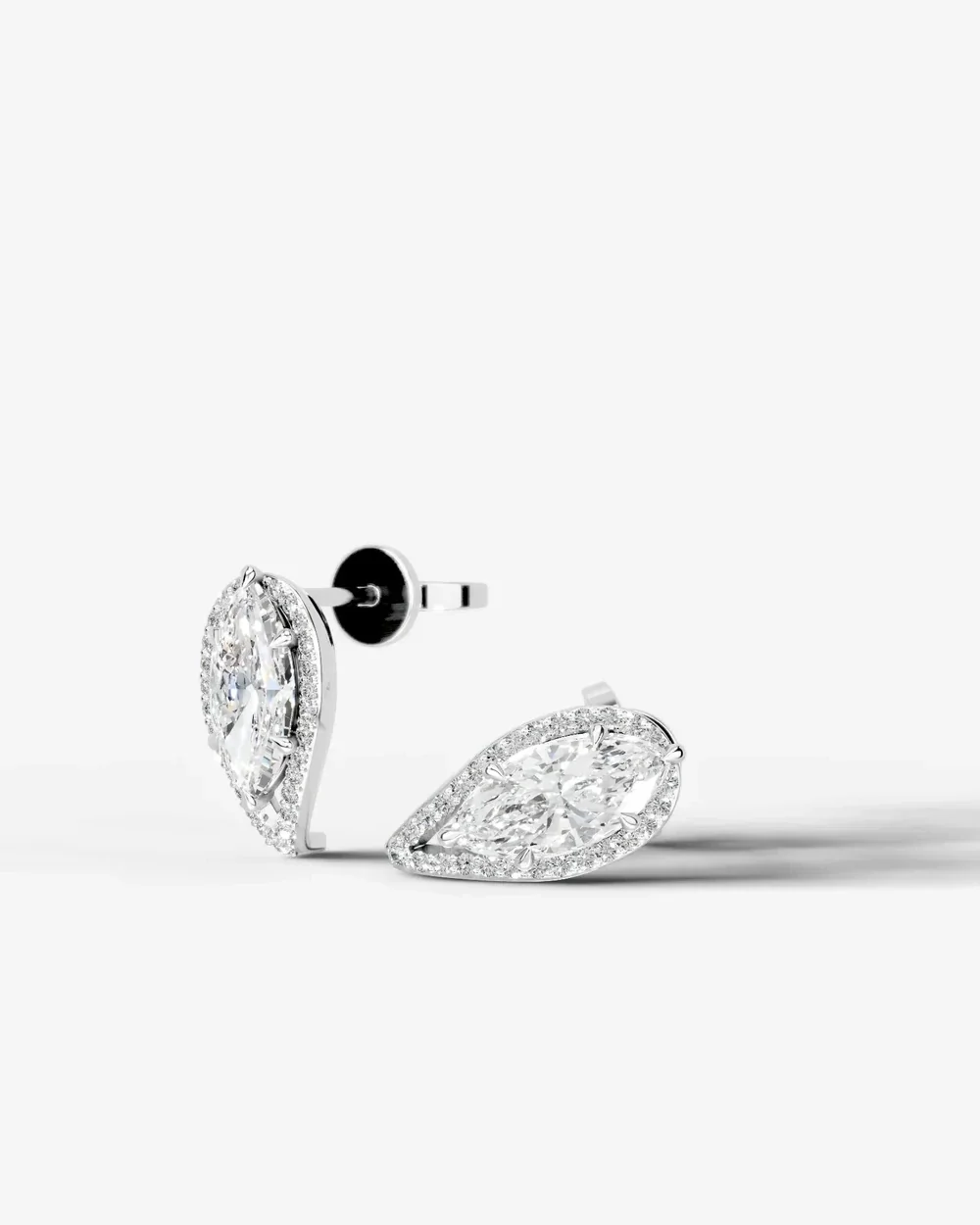 Sia Halo Lab Grown Diamond Earrings