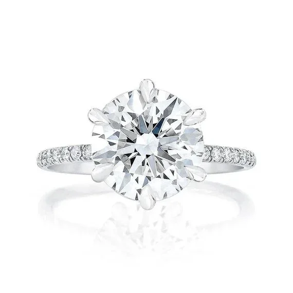 Round Allegra Lab Grown Engagement Ring