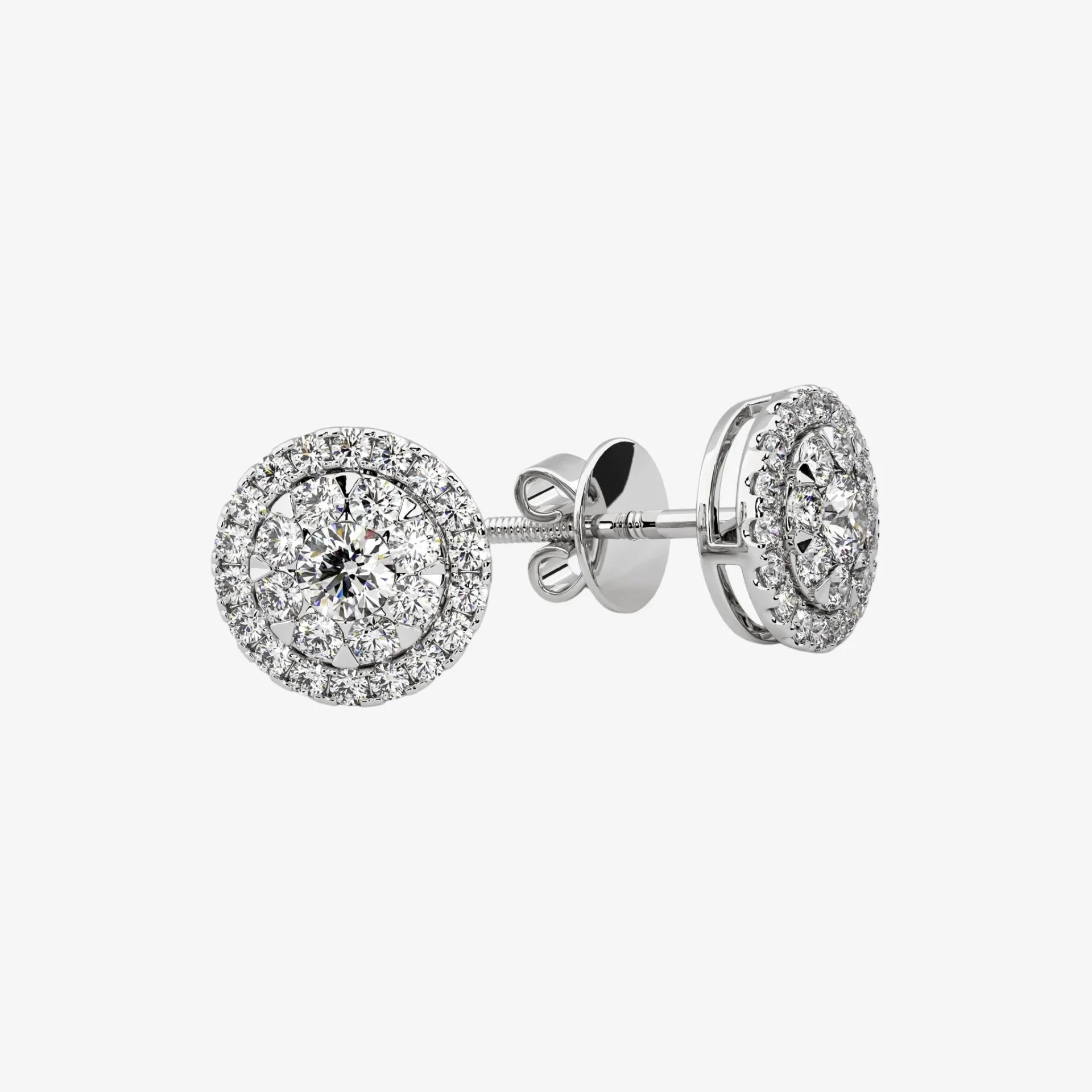 HALO CLUSTER EARRINGS