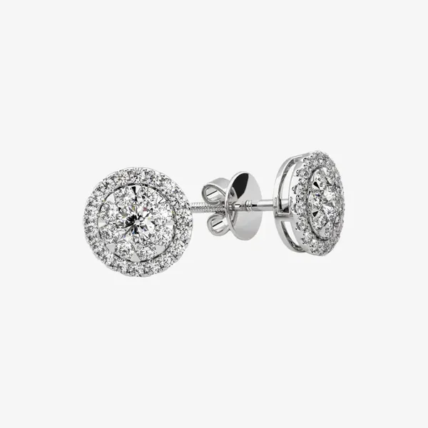 HALO CLUSTER EARRINGS