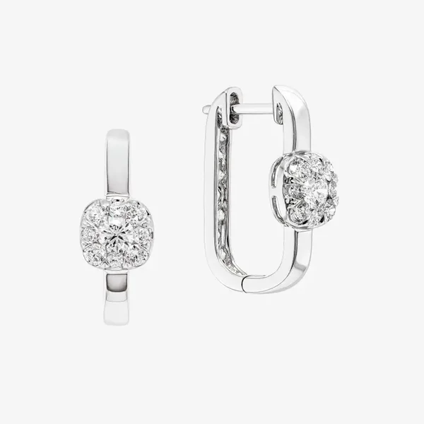CLUSTER HOOP EARRINGS