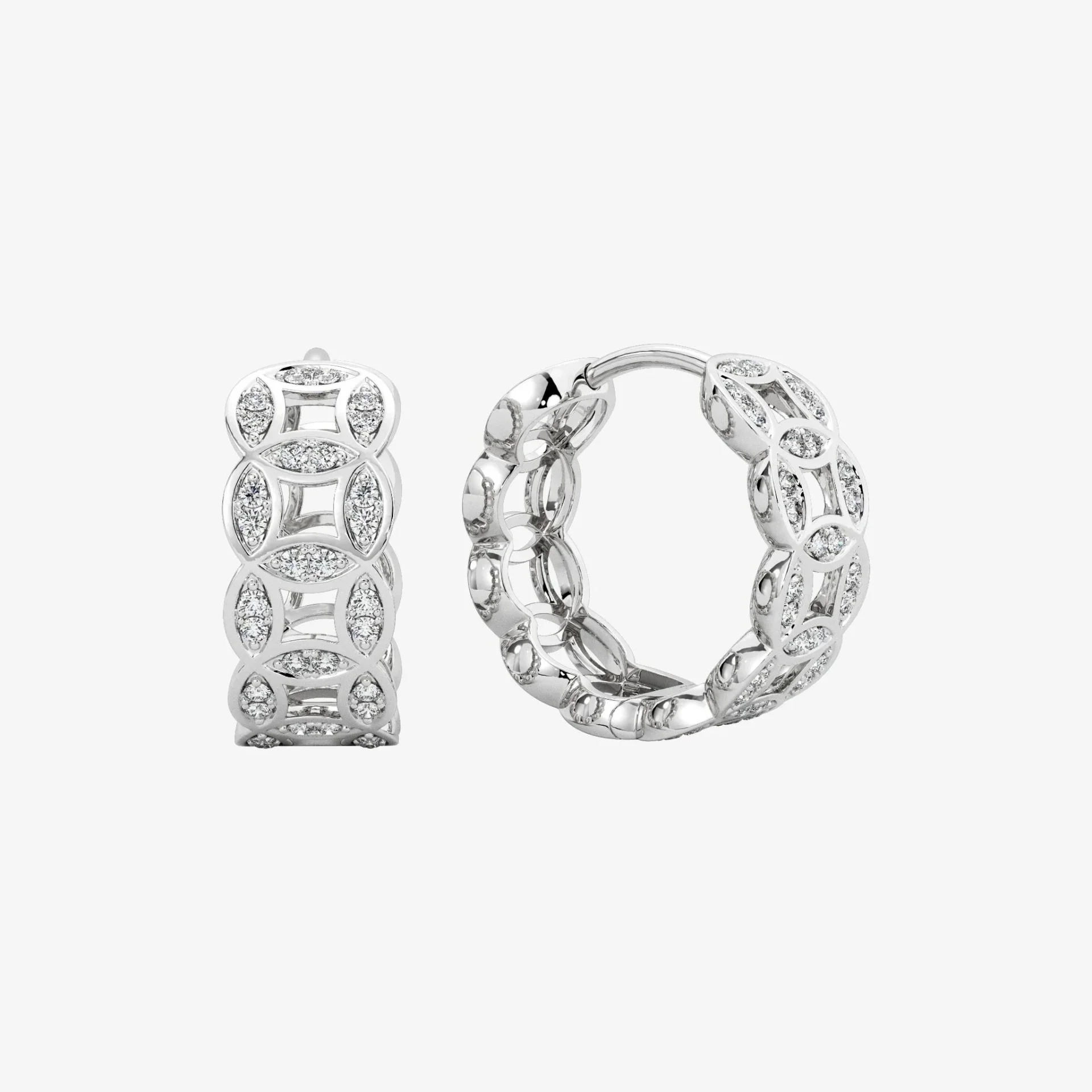 COIN HOOP EARRINGS