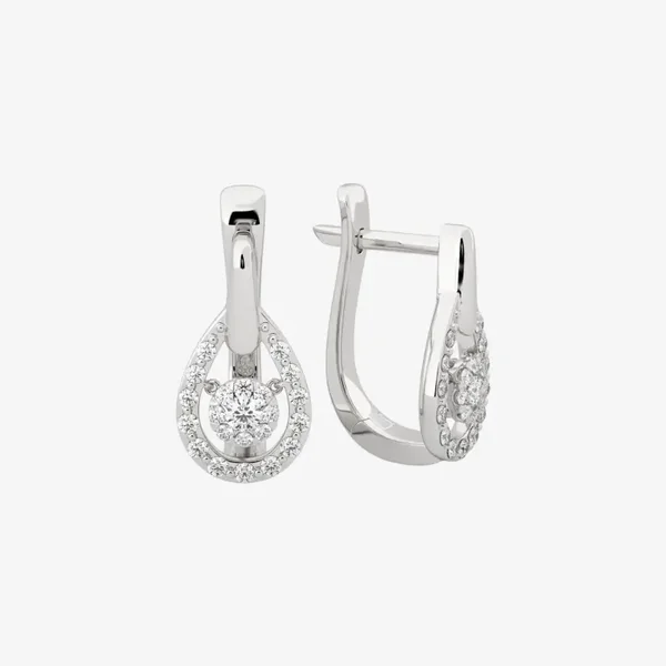 ACCENTED CLUSTER STUD EARRINGS