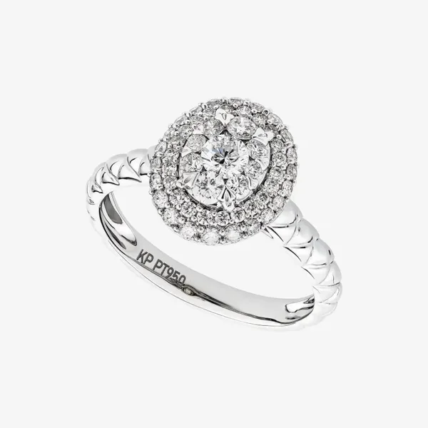 OVAL CLUSTER PAVÉ RING