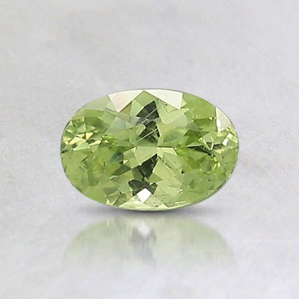 6.1x4.2mm Unheated Green Oval Montana Sapphire
