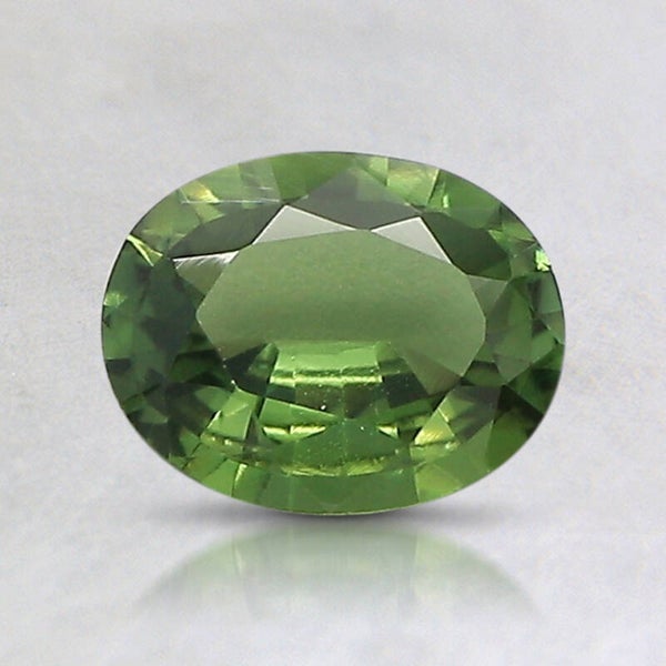 7.1x5.6mm Unheated Green Oval Sapphire