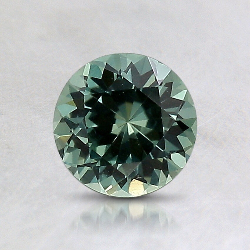 5.9x5.8mm Unheated Teal Round Montana Sapphire