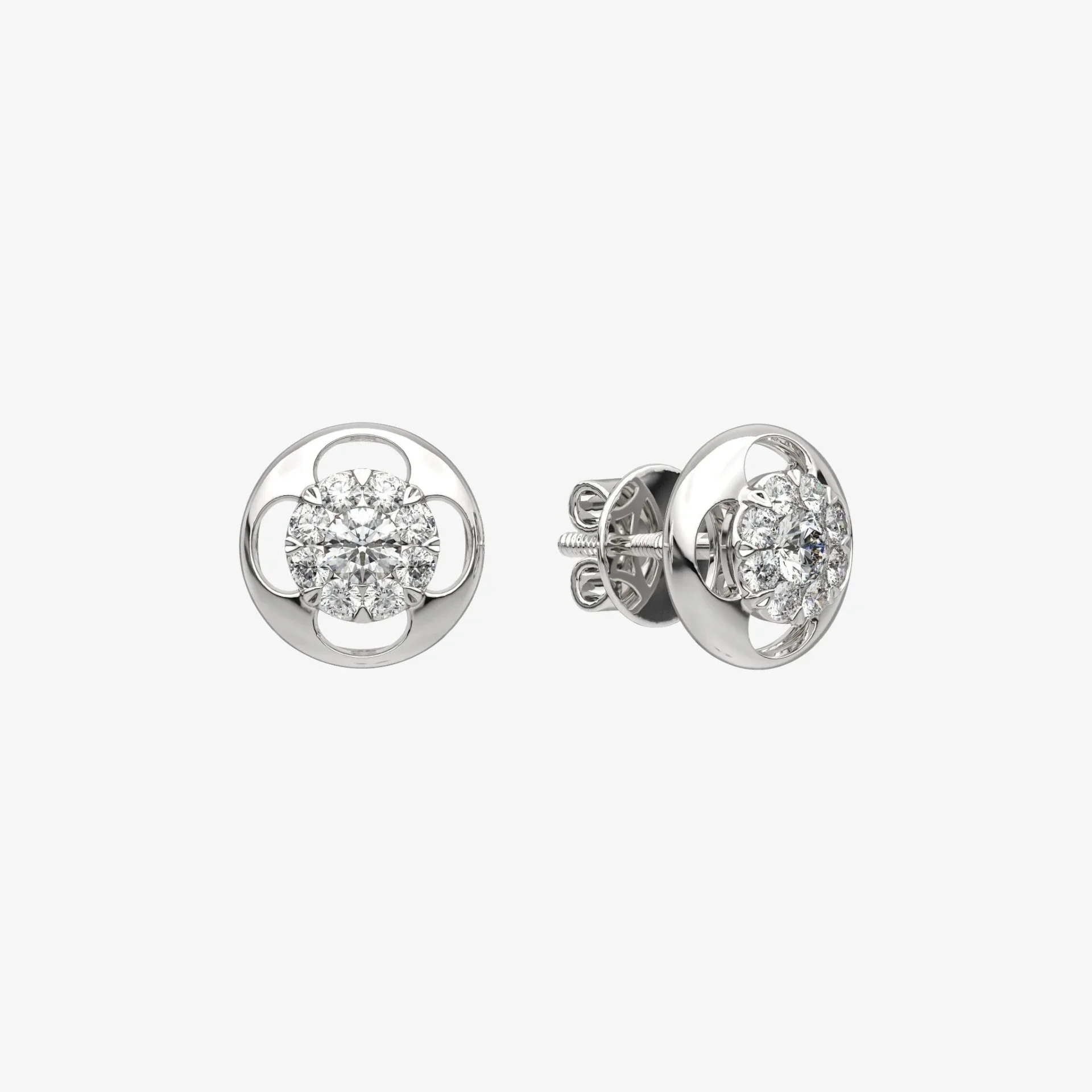 CLUSTER STUD EARRINGS