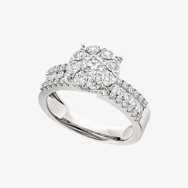 DOUBLE SHANK CLUSTER RING