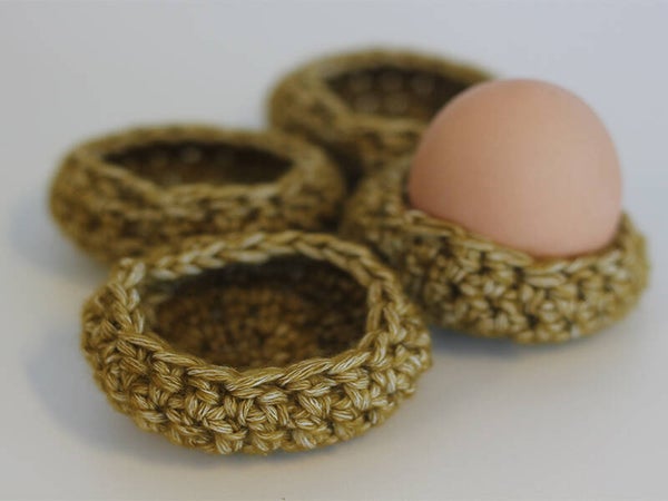 Ei dop - Wol per 4 stuks